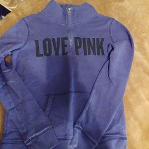 Women's sweat shirt half zip up